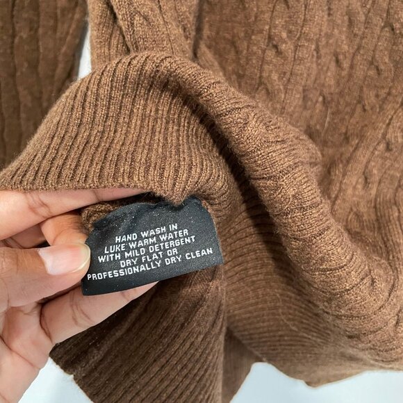 Sutton Studio Cashmere Brown Sweater Size S - Picture 10 of 10